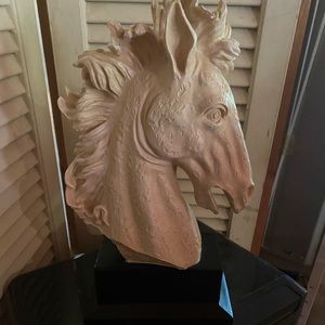Horse-head statue